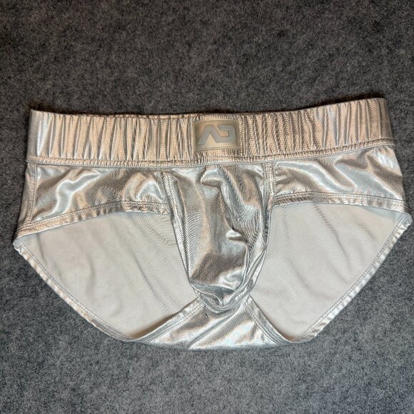 Men’s Addicted Costume Brief – Silver – Size Large (8.5/10) - Picture 1 of 9